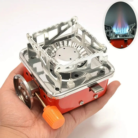 Portable Windproof Camping Stove, Compact Foldable Outdoor Cooker