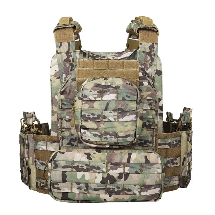 Quick Release Tactical Vest, MOLLE Plate Carrier for Outdoor Shooting