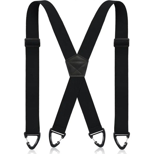 1.5" X-Back Hidden Suspenders, Unisex Heavy Duty Braces