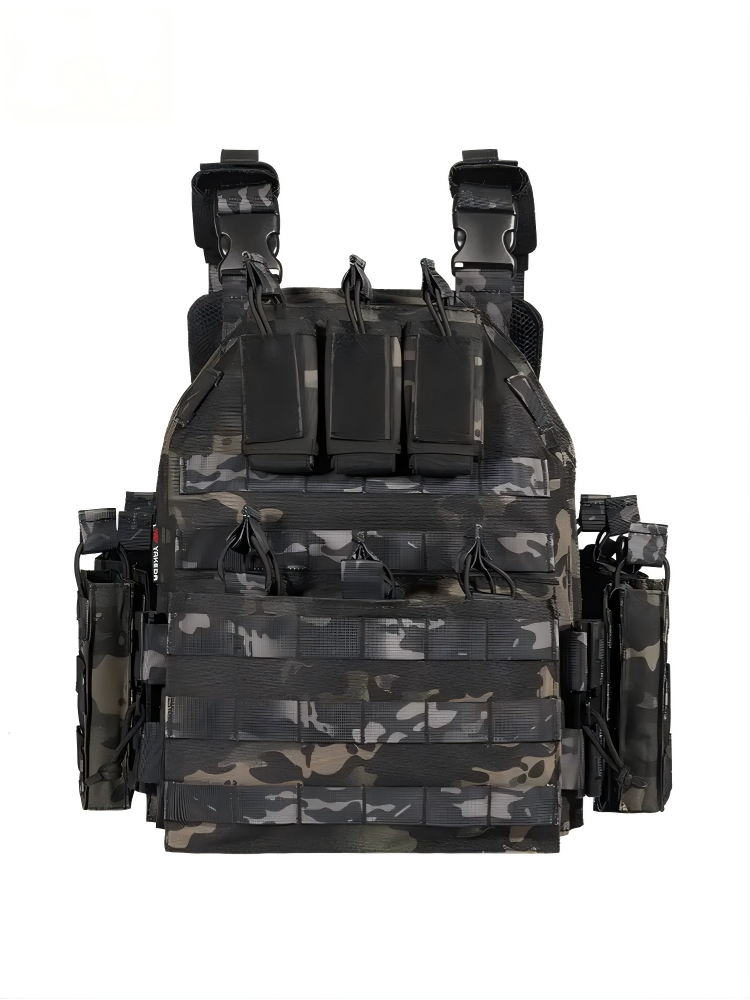 Quick Release Tactical Vest, MOLLE Plate Carrier for Outdoor Shooting