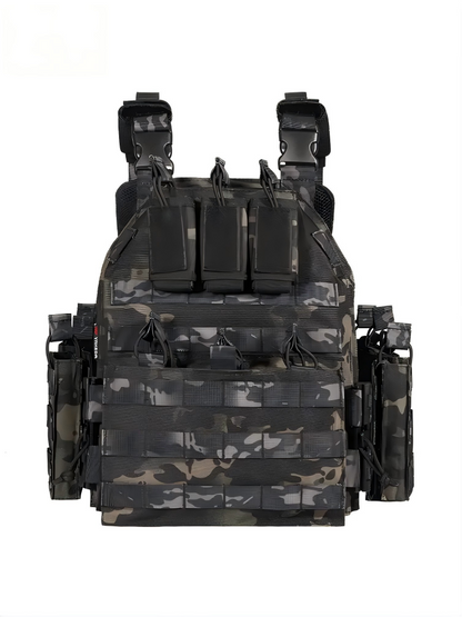 Quick Release Tactical Vest, MOLLE Plate Carrier for Outdoor Shooting