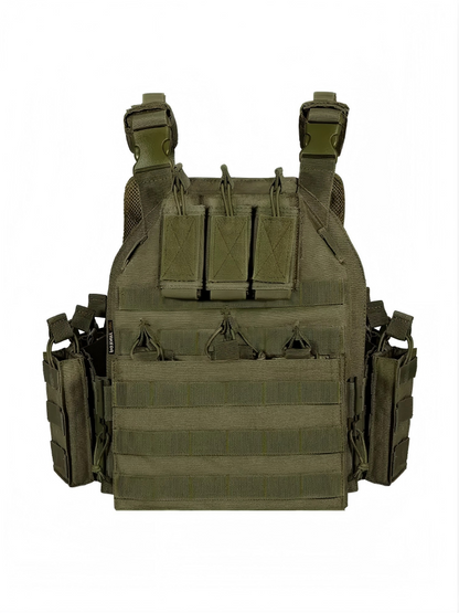 Quick Release Tactical Vest, MOLLE Plate Carrier for Outdoor Shooting