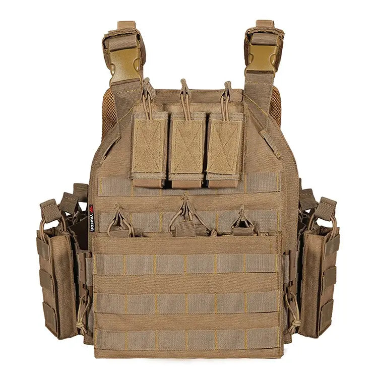 Quick Release Tactical Vest, MOLLE Plate Carrier for Outdoor Shooting
