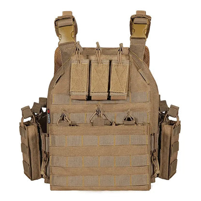 Quick Release Tactical Vest, MOLLE Plate Carrier for Outdoor Shooting